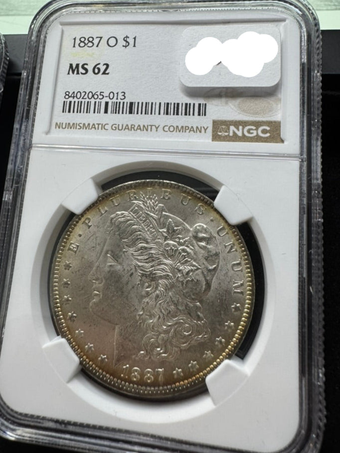 1887-O Morgan Silver $1 - NGC MS62