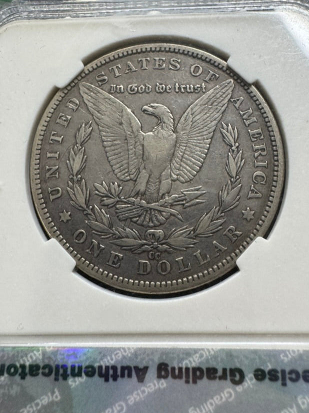 1890-CC $1 Morgan Dollar - PGA Holder XF45 - Tailbar VAM