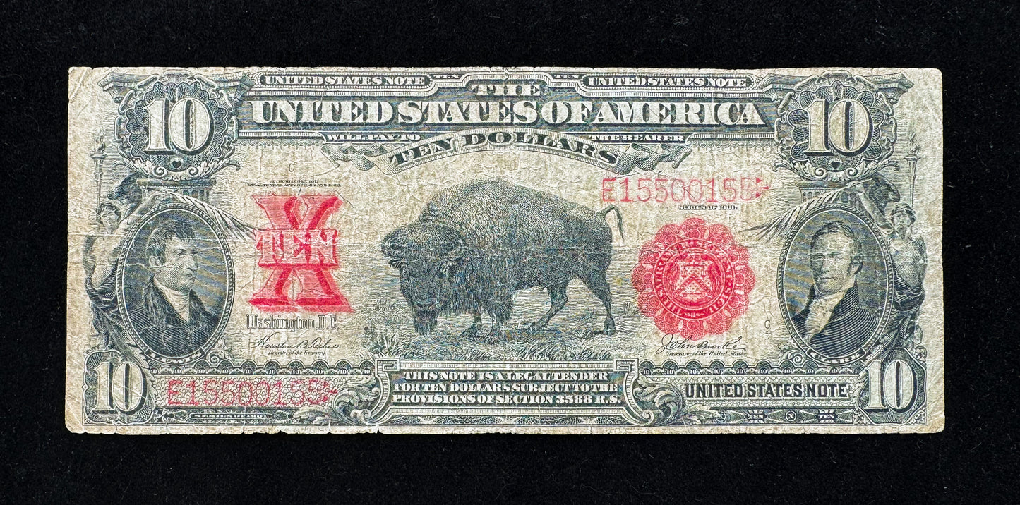 1901 $10 Bison - Large Size Legal Tender Note
