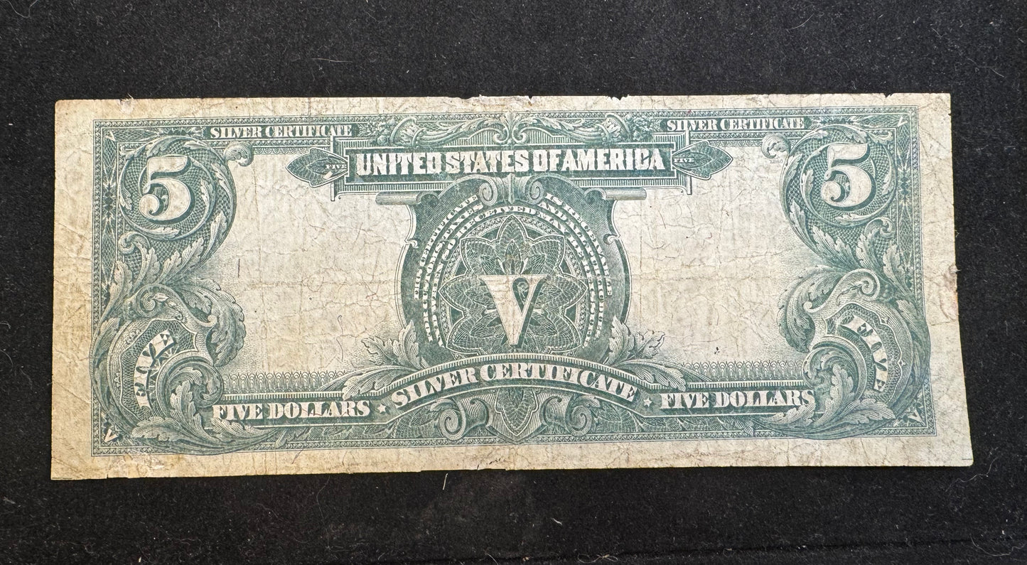 1899 $5 Silver Certificate - Chief Note