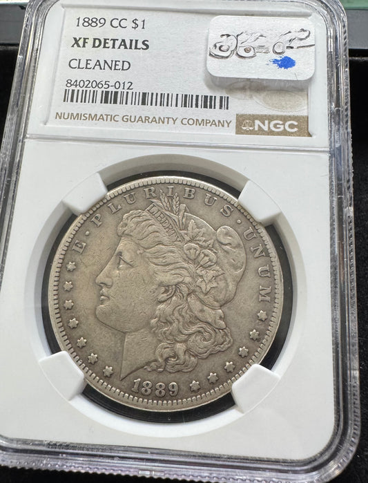 1889-CC $1 Morgan Dollar - NGC XF Det.