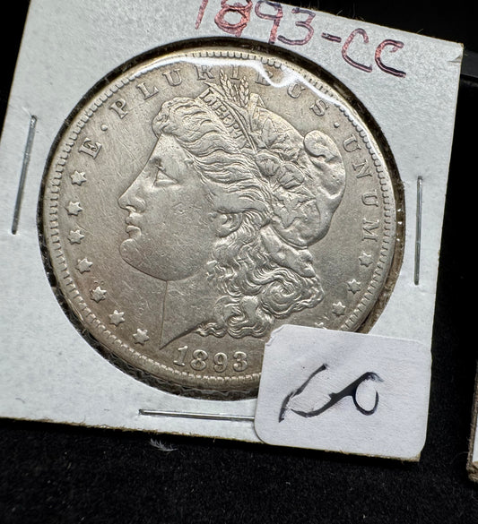 1893-CC Morgan $1 - Raw