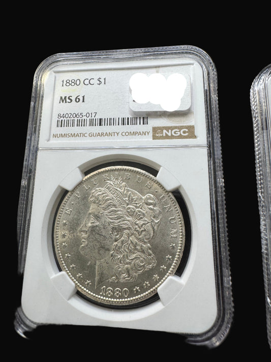 1880-CC $1 Morgan Dollar - NGC MS-61